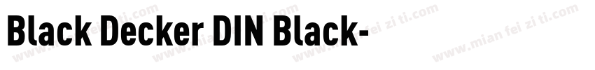 Black Decker DIN Black字体转换